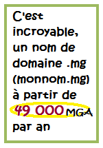 Est-il possible de trouver moins cher? OUI ... mais chez dot.mg uniquement!!!